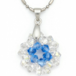 WhiteAndBlueStarEarring